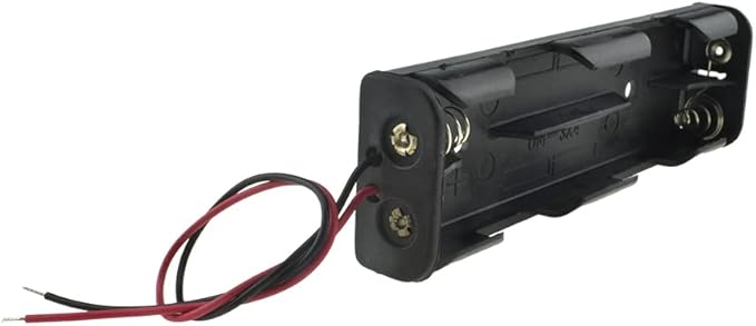 HAHIYO 4xAA Battery Holder Black Adapter Tube Case Not Corrode Solid Good Contact Bear Battery Leakage Smooth Load for Flashlight Torch Led RC 1PCS Plastic
