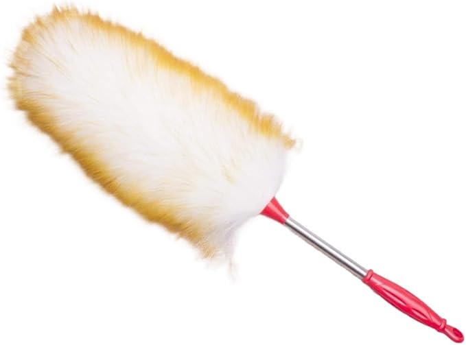 Feather Duster, Household Lambswool Duster, Multifunction Wool with Comfortable Handle(C)