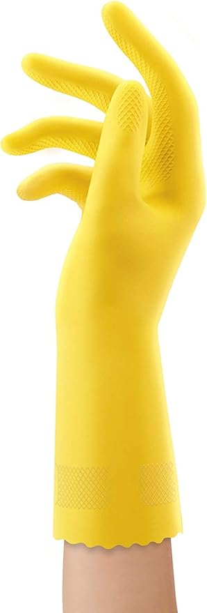 Playtex HandSaver Reuseable Rubber Cleaning Gloves (Medium, 12 Pairs), Everyday Protection Reusable Household Gloves