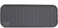 Silicone Organizer Tray, Soap and Sponge Holder for Kitchen Sink, Bathroom - Storage Tray for Dish Brush, Soap Dispenser, Dishwashing Accessories (Gray 12x4.7in)