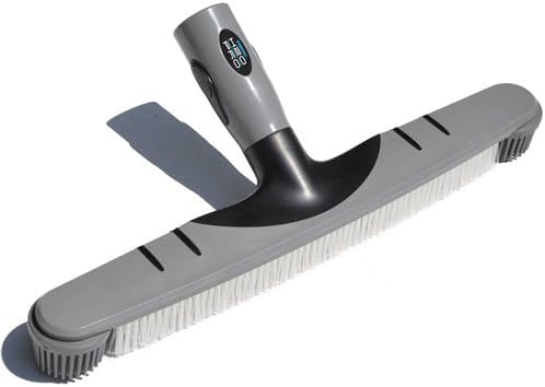 SWIMLINE HYDROTOOLS Pool Brush Head for Inground & Above Ground Pools | EZ Clip Compatible, Heavy-Duty Coverage | 18-Inch H2O Pro Design with Angled Bristles & Rubber Hybrid