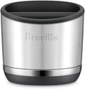 Breville BEA501BSS Knock Box 10 Espresso Machine Accessory, 10 Puck Capacity, Brushed Stainless Steel