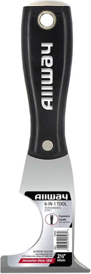 ALLWAY NXG1 Ergonomic Grip 6-in-1 Painter's Multi Tool with Hammer End