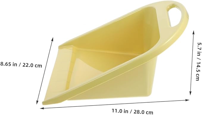 Veemoon 2pcs Small Handheld Dustpan Set with Handle, Lime Yellow Tabletop Dust Collector for Office and Home Cleaning, Reusable Portable Desk Trash Shovel