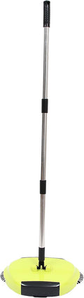 Manual Carpet Sweeper Mini Hand Push Sweeper 3 in 1 Household Cleaning Lazy Dustpan Trash 0¡ã Rotating Floor Cleaning Mop (Random Color)