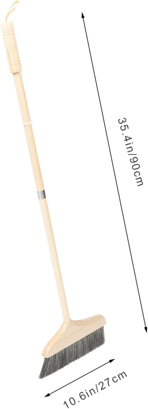 Soft Bristle Broom Long Handle Detachable Floor Cleaning Broom for Home and Kitchen Anti-Static Dust Sweeping Brush for Indoor and Outdoor Use