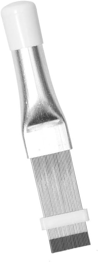 Air Conditioner Condenser Fin Comb and Cleaning Brush Set, Stainless Steel Fin Repair Tool for Evaporator Coils, Radiators, Computer Heatsinks (Fin Comb)