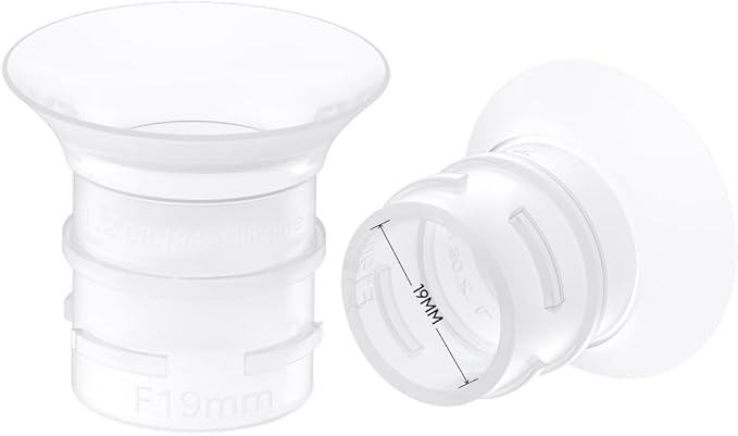 eufy Original 19mm Sizing Inserts (2-Pack) for Wearable Breast Pump S1/S1 Pro/E10/E20, Silicone Sizing Inserts, Easy to Install and Use, Comfortable and Precise Fit for Better Suction