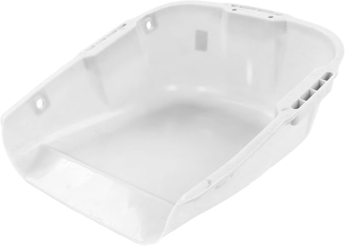 Plastic Dust Pan Heavy Duty Dustpan Large Capacity Dustpan Double Handle Wear Dust Pan for Drying (White)