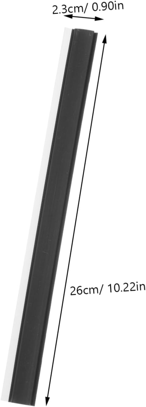 GALPADA 16pcs Replacement Lip for Dustpan Black Rubber Edge Strip for Edge Accessory