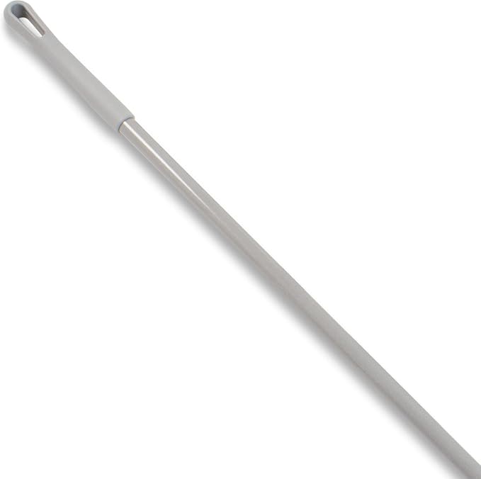 SPARTA Fiberglass Broomstick Replacement Broom Handle with Acme Threaded Tip for Industrial Cleaning Tools, Fiberglass, 60 Inches, Gray
