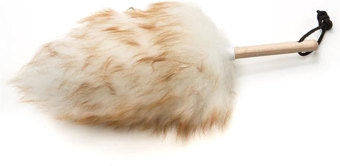 Wool Shop Lamb Wool Lanolin Dusters Deluxe Kit of 3 Sizes 10 in 24 in 36 in Wood Handle
