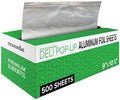500 Count Pre-Cut Deli Aluminum Wraps – 9” Pop-Up for Restaurants, Disposable for Burritos, Hot Dogs, Sandwiches – Stock Your Home