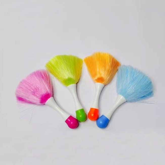 Static Duster - 8" Inch Travel Duster - Electrostatic Duster attracts dust Like a Magnet (Orange)