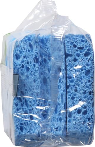 Scotch-Brite Scrub Dots Non-Scratch Scrub Sponge, Rinses Clean, for Washing Dishes and Cleaning Kitchen, 3 Scrub Sponges (Pack of 2)