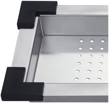 Kraus Stainless Steel Colander, 17 1/2" x 9 1/2" x 2 1/4", CS-2