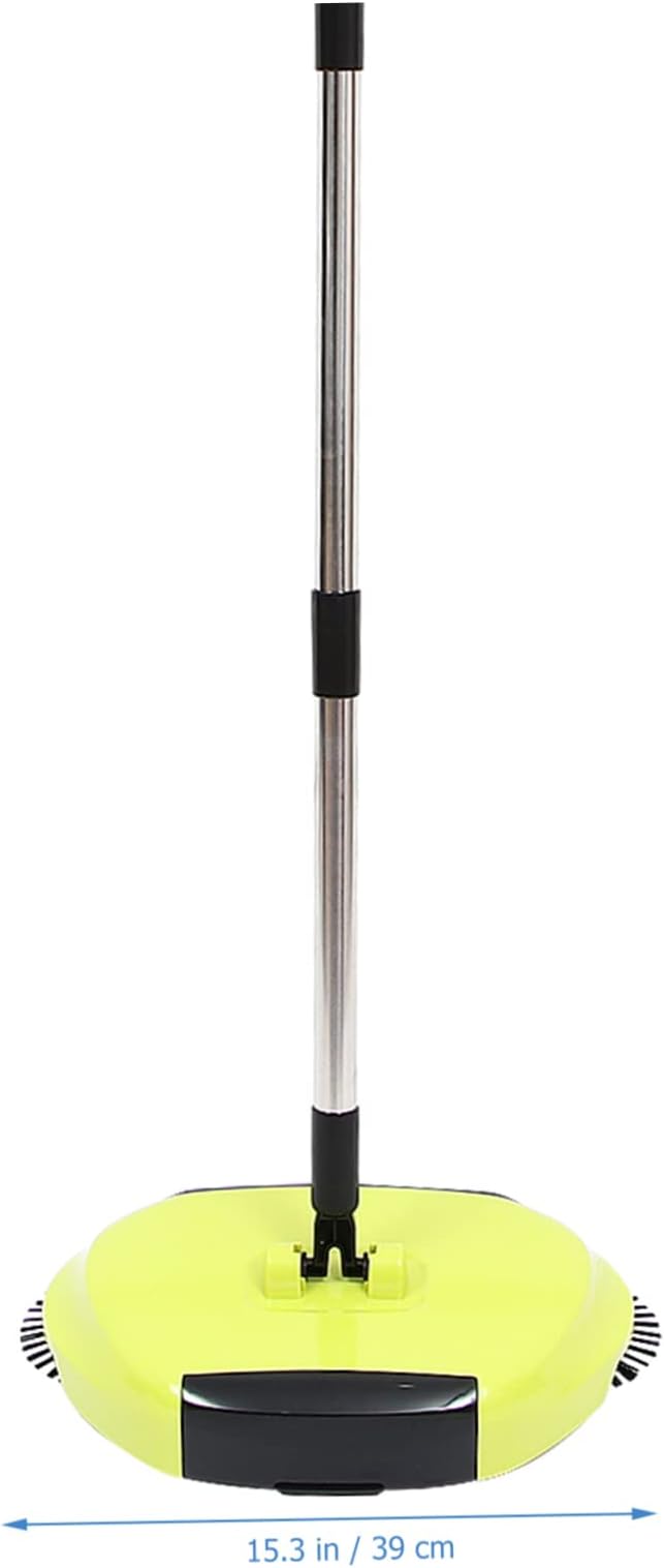 Multi Function Household Cleaning Sweeper Broom with Dustpan and Trash Bin Rotating Floor Mop in Random for Efficient Home Cleaning