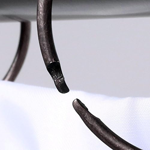 SlipX Solutions Simple Slide Shower Curtain Rings Provide Effortless Gliding on Standard Shower Rods (Rust Resistant, Snap Closure) (12, Oil Rubbed Bronze)