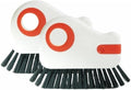 2 in 1 Groove Cleaning Brush Window Track Cleaning Tools, 2025 Upgrade Multifunction Hard Bristle Crevice Cleaner Brush with Hidden Scraper for Sliding Door Track, Window Sill (Orange 2PCS)