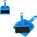 Mini Dustpan and Broom Set Portable Plastic Brush Set (blue) used for Desk, Home, Kitchen,Cage Cleaning of any Small Animals, Guinea pigs, Rabbits, Hamsters