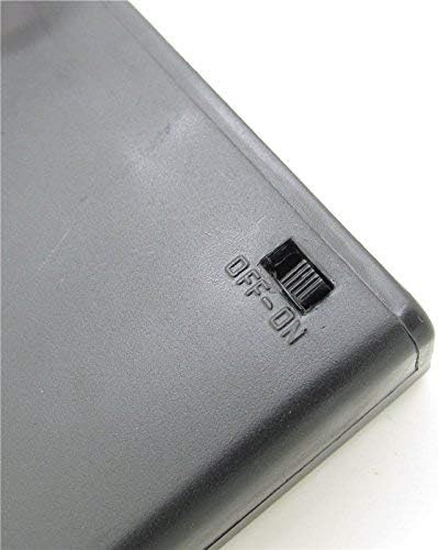 Enclosed Box Case for AA 4 Cell Battery Storage Holder with Switch and Cover
