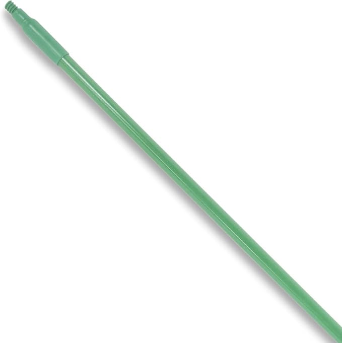 SPARTA Fiberglass Broomstick Replacement Broom Handle with Acme Threaded Tip for Industrial Cleaning Tools, Fiberglass, 60 Inches, Green