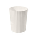 Versatile 2 Gallon Plastic Trash Can - The Compact Bin for Bathroom, Kitchen, or Home Office - Beige