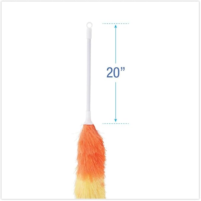 Boardwalk BWK9441 Polywool Duster with 20 in. Plastic Handle - Assorted Colors
