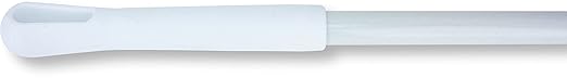 SPARTA 41083EC02 Plastic Color Coded Broom, Unflagged Bristles, Long Broom With Angled Head For Small Debris Cleaning, 56 Inches, White