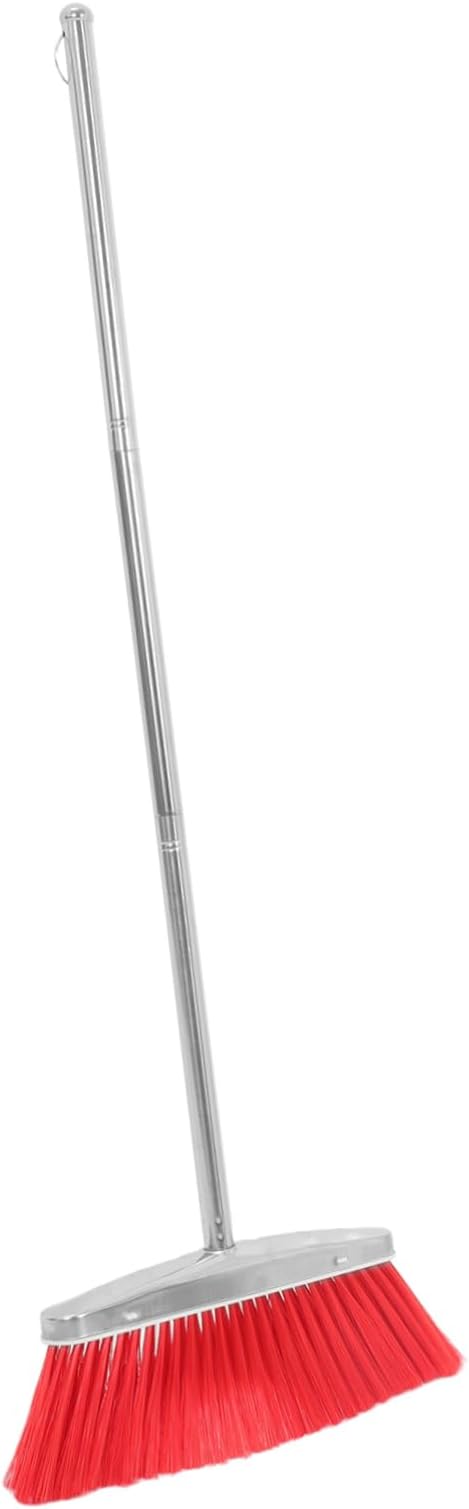 CHILDWEET Broom with Soft Bristles for Indoor and Outdoor Cleaning Gentle Floor Sweeping Tool for Home Kitchen Garage Lawn and Office Use