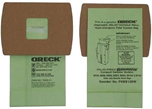 Dirt Devil Microfresh Vacuum Cleaner Bags, Pack of 3, White, Type F, Part # 3300480001, Dirt Devil Vacuum Bags Refill