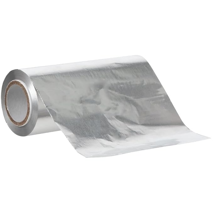 ForPro Professional Collection Smooth Aluminum Foil Roll, 320 Ft Hair Foils for Color Application and Highlighting Services, Silver, Medium, 5" W