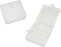 Fielect 3Pcs 18650 Battery Storage Case Holder Organizer 4 Capacity Battery Storage Box for 18650 Battery, Transparent