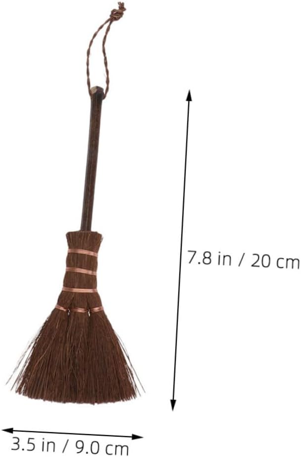 2pcs Mini Handheld Broom for Carpet Pet Hair Versatile Boys and Girls Mop and Sweeper for Dusting Portable Desk Brush with Soft Handle