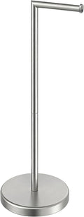 BWE Brushed Nickel Toilet Paper Holder Stand SUS304 Stainless Steel Modern Freestanding Toilet Paper Roll Tissue Holder for Bathroom, Toilet Paper Stand with Heavy Weighted Base