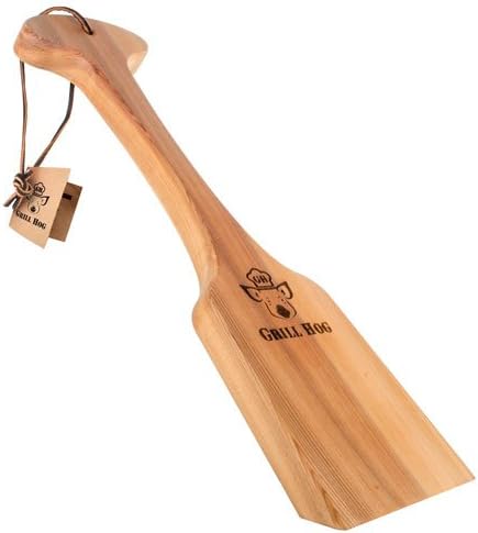 Grill Dog Cedar Hog BBQ Grill Brush Scraper - Full Size - Sourced & Made in The USA