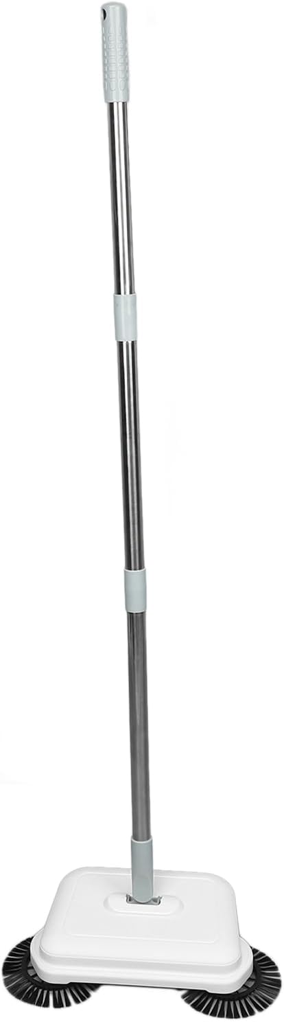Aramox Hand Push Sweeper Mop for Hardwood Floors, Manual Cordless Floor Cleaner with Soft Brush, Wet Dry Sweep for Home Environment