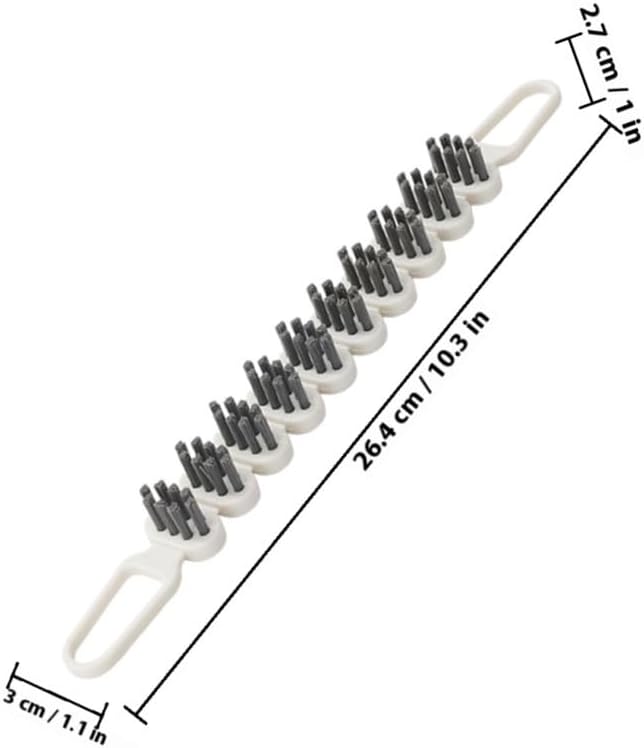BESTYASH Bendable Cleaning Brush 10.39 Inch Flexible Crevice and Corner Scrubber with Soft Bristles for Kitchen Tile and Narrow Gap Cleaning