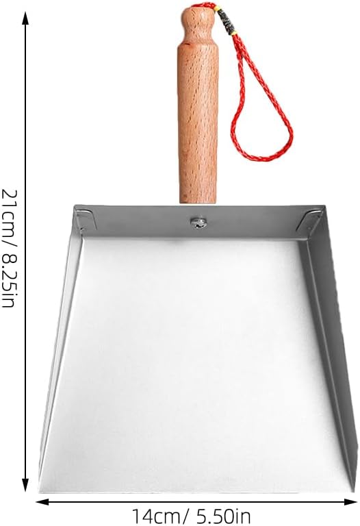 DECHOUS Stainless Steel Mini Dustpan Metal Small Dust Pan with Short Handle Tabletop Dustpan for Home Kitchen Office, 8.3x5.5x1.6 Inch