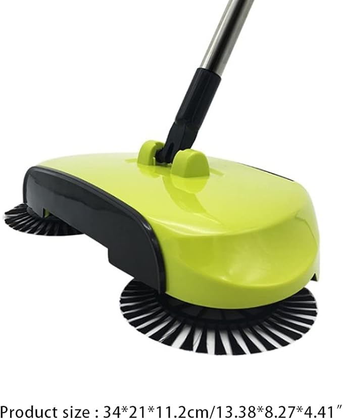 Hand Push Sweeper, Manual Sweeper, Carpet Sweeper, Multifunction Manual Hand-Push Sweeping Machine, 360 Degree Rotating Floor Mop for Office Home Living Room