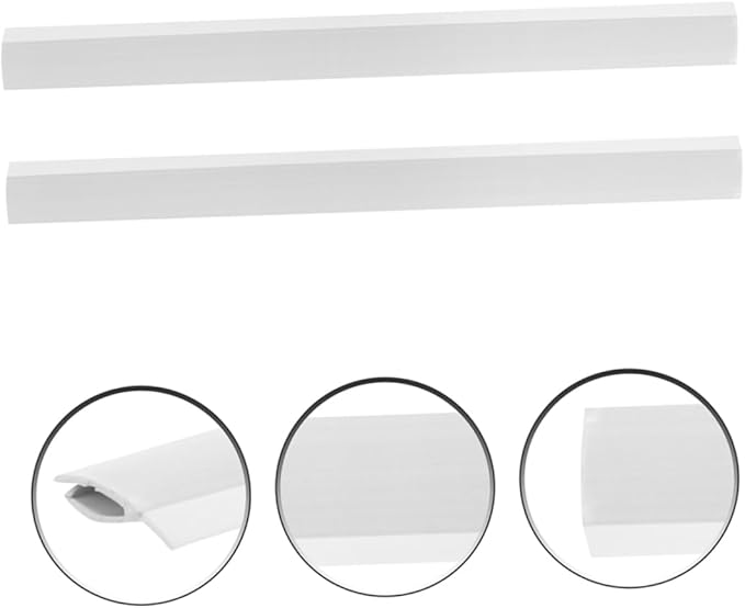 2pcs Rubber Dustpan Edge Replacement Strips Weather-Resistant Seal for Garbage Shovels Soft Lip for Easy Cleaning for Home Use