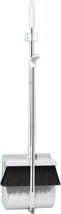 Space Saving Folding Broom and Dustpan Set with Adjustable Length for in Various Indoor Environment Hotel