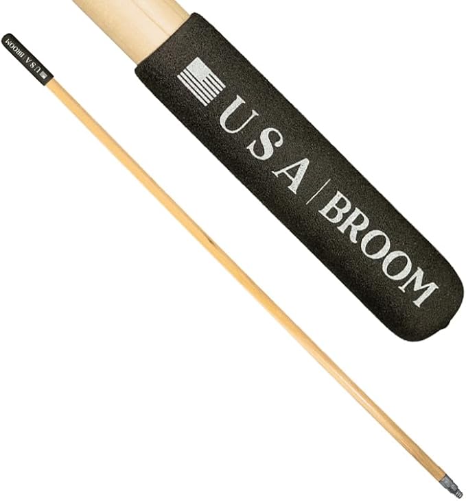 24" Heavy Duty Outdoor Push Broom with 60" Handle. Ideal for Asphalt, Concrete & Heavy Debris. Durable American Made Steel Brackets-Stainless Steel Hardware. No Plastic. 100% USA Made