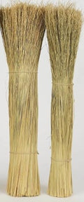 Natural or Dyed/Colored Broomcorn Hurl for Broom Making and Crafting (Natural, 2 Pounds)