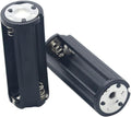 Battery Holder 2PCS Black Cylindrical 3x1.5V Battery Storage Adapter for Case Box Battery Storage Box Aa