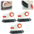 2 in 1 Groove Cleaning Brush Window Track Cleaning Tools, 2025 New Hard Bristle Crevice Cleaning Brush with Hidden Scraperfor Sliding Door Track, Window Sill, Shutter Door(Orange,3pcs)