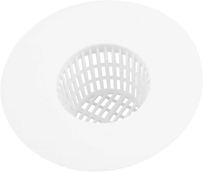 2 Pack Rubber Hair Catcher for Shower & Bathtub Drains – Flexible Drain Cover Strainer Hair Stopper Trap, Sits Securely on Top (No Suction Needed), Reusable & Easy to Clean