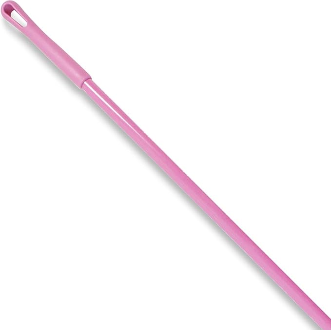 SPARTA Fiberglass Broomstick Replacement Broom Handle with Acme Threaded Tip for Industrial Cleaning Tools, Fiberglass, 60 Inches, Pink, (Pack of 12)