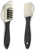 2PCS Suede Shoe Brushes, Suede & Nubuck 4-Way Leather Cleaning Brush, Nubuck Brush for Shoe Boot Bag Cleaning