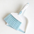Hand Held Broom and Dustpan Set Mini Brush and Dustpan Set for Home Desktop Sofa Pet Household Care Camping (White+Blue M3)